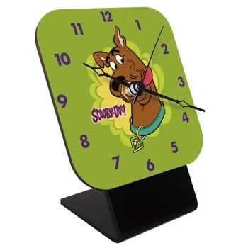 Scooby Doo, Επιτραπέζιο ρολόι ξύλινο με δείκτες (10cm)