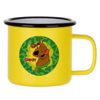 Scooby Doo, Κούπα Μεταλλική εμαγιέ ΜΑΤ Κίτρινη 360ml