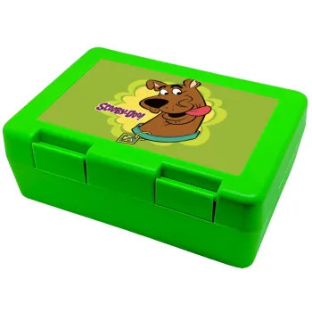 Scooby Doo, Παιδικό δοχείο κολατσιού ΠΡΑΣΙΝΟ 185x128x65mm (BPA free πλαστικό)