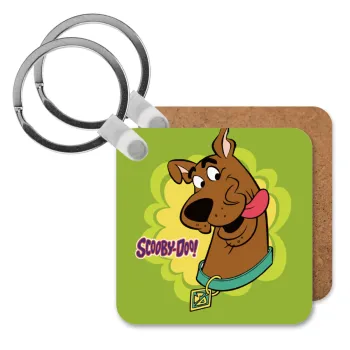 Scooby Doo, Μπρελόκ Ξύλινο τετράγωνο MDF