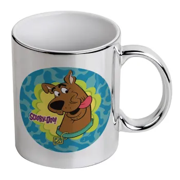 Scooby Doo, Κούπα κεραμική, ασημένια καθρέπτης, 330ml