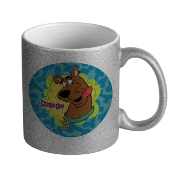 Scooby Doo, Κούπα Ασημένια Glitter που γυαλίζει, κεραμική, 330ml