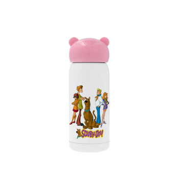 Scooby Doo Characters, Ροζ ανοξείδωτο παγούρι θερμό (Stainless steel), 320ml