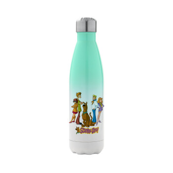Scooby Doo Characters, Metal mug thermos Green/White (Stainless steel), double wall, 500ml