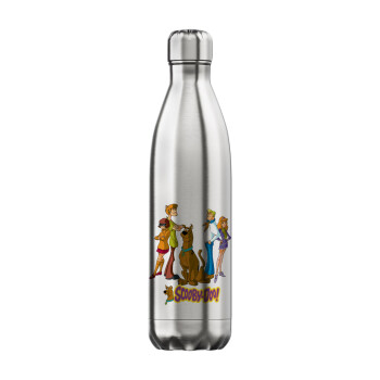 Scooby Doo Characters, Μεταλλικό παγούρι θερμός Inox (Stainless steel), διπλού τοιχώματος, 750ml