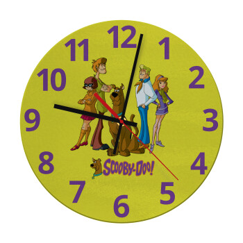 Scooby Doo Characters, Ρολόι τοίχου γυάλινο (30cm)