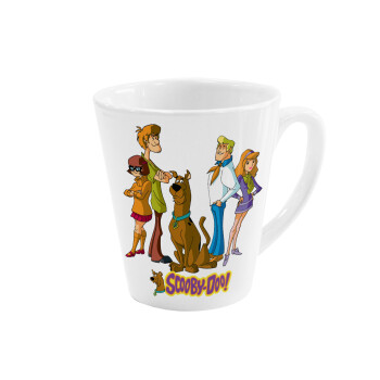 Scooby Doo Characters, Κούπα κωνική Latte Λευκή, κεραμική, 300ml