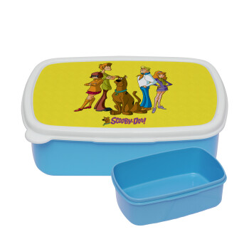 Scooby Doo Characters, ΜΠΛΕ παιδικό δοχείο φαγητού (lunchbox) πλαστικό (BPA-FREE) Lunch Βox M18 x Π13 x Υ6cm