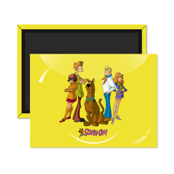 Scooby Doo Characters, Ορθογώνιο μαγνητάκι ψυγείου διάστασης 9x6cm
