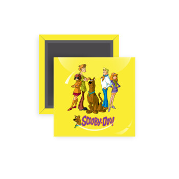 Scooby Doo Characters, Μαγνητάκι ψυγείου τετράγωνο διάστασης 5x5cm