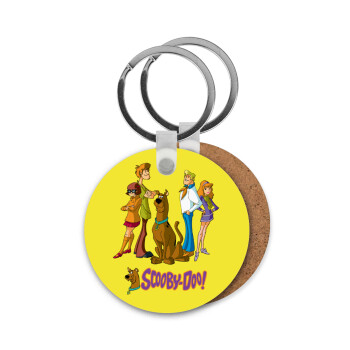 Scooby Doo Characters, Μπρελόκ Ξύλινο στρογγυλό MDF Φ5cm
