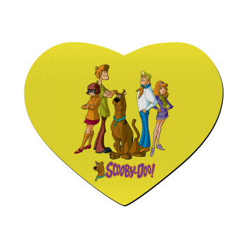 Scooby Doo Characters, Mousepad heart 23x20cm