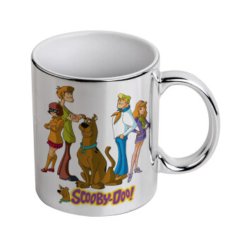 Scooby Doo Characters, Κούπα κεραμική, ασημένια καθρέπτης, 330ml