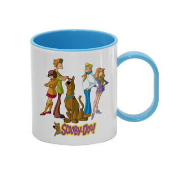 Scooby Doo Characters, Κούπα (πλαστική) (BPA-FREE) Polymer Μπλε για παιδιά, 330ml