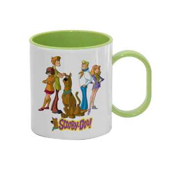 Scooby Doo Characters, Κούπα (πλαστική) (BPA-FREE) Polymer Πράσινη για παιδιά, 330ml