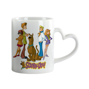 Scooby Doo Characters, Mug heart handle, ceramic, 330ml