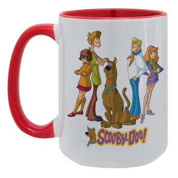 Scooby Doo Characters, Κούπα Mega 15oz, κεραμική Κόκκινη, 450ml