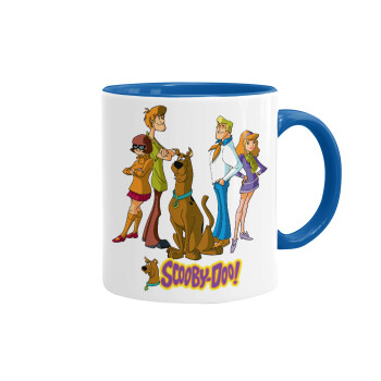 Scooby Doo Characters, Mug colored blue, ceramic, 330ml