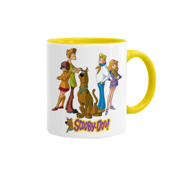 Scooby Doo Characters, Mug colored yellow, ceramic, 330ml