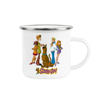 Scooby Doo Characters, Metallic enamel cup white 360ml