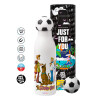 Soccer Metal mug thermos, double wall, 550ml