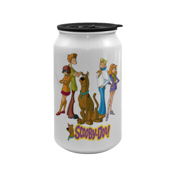 Scooby Doo Characters, Κούπα ταξιδιού μεταλλική με καπάκι (tin-can) 500ml