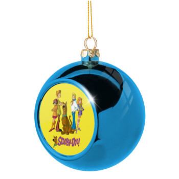 Scooby Doo Characters, Χριστουγεννιάτικη μπάλα δένδρου Μπλε 8cm