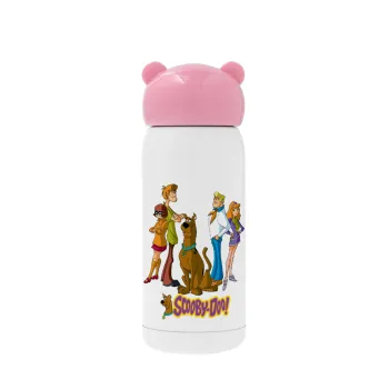 Scooby Doo Characters, Ροζ ανοξείδωτο παγούρι θερμό (Stainless steel), 320ml