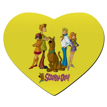 Scooby Doo Characters, Mousepad heart 23x20cm