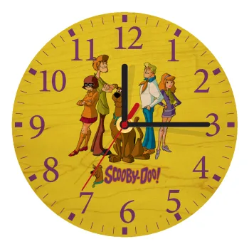 Scooby Doo Characters, Ρολόι τοίχου ξύλινο plywood (20cm)