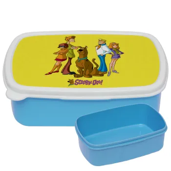 Scooby Doo Characters, ΜΠΛΕ παιδικό δοχείο φαγητού (lunchbox) πλαστικό (BPA-FREE) Lunch Βox M18 x Π13 x Υ6cm
