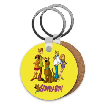 Scooby Doo Characters, Μπρελόκ Ξύλινο στρογγυλό MDF Φ5cm