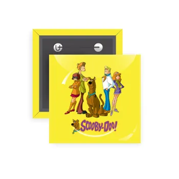 Scooby Doo Characters, Κονκάρδα παραμάνα τετράγωνη 5x5cm
