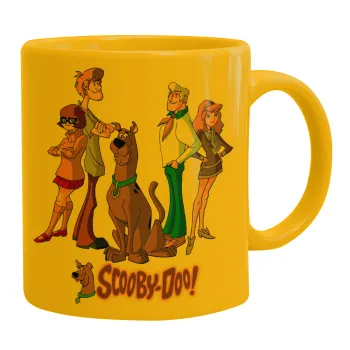 Scooby Doo Characters, Ceramic coffee mug yellow, 330ml