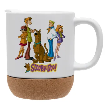 Scooby Doo Characters, Κούπα, κεραμική με βάση φελού και καπάκι (ΜΑΤ), 330ml