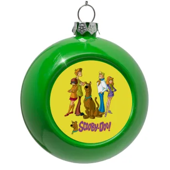 Scooby Doo Characters, Green Christmas tree ornament bauble 8cm