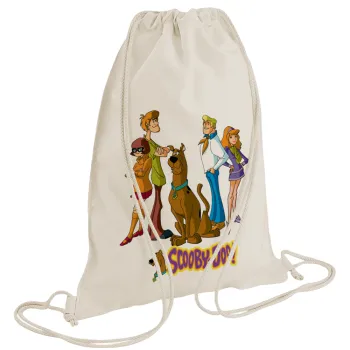 Scooby Doo Characters, Τσάντα πλάτης πουγκί GYMBAG natural (28x40cm)