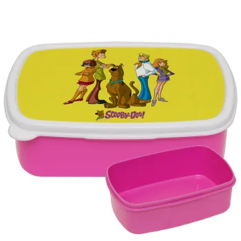 Scooby Doo Characters, ΡΟΖ παιδικό δοχείο φαγητού (lunchbox) πλαστικό (BPA-FREE) Lunch Βox M18 x Π13 x Υ6cm