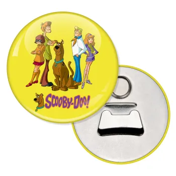 Scooby Doo Characters, Μαγνητάκι και ανοιχτήρι μπύρας στρογγυλό διάστασης 5,9cm