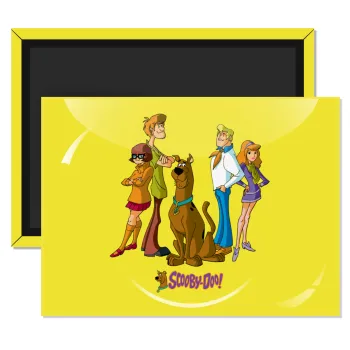 Scooby Doo Characters, Ορθογώνιο μαγνητάκι ψυγείου διάστασης 9x6cm
