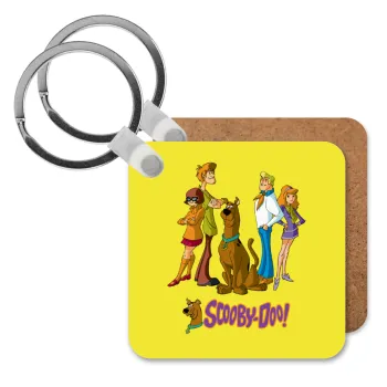 Scooby Doo Characters, Μπρελόκ Ξύλινο τετράγωνο MDF