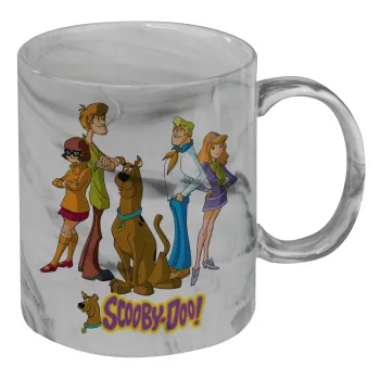 Scooby Doo Characters, Mug ceramic marble style, 330ml