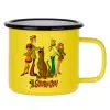 Metallic enamel MATT Yellow cup 360ml