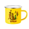 Yellow Enamel Metallic Cup 360ml