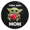 Yoda Best mom, Επιφάνεια κοπής γυάλινη στρογγυλή (30cm)