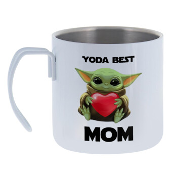 Yoda Best mom, Mug Stainless steel double wall 400ml