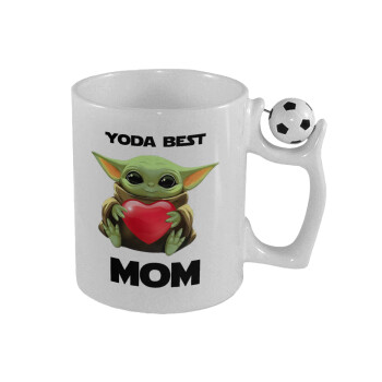 Yoda Best mom, Κούπα με μπάλα ποδασφαίρου , 330ml