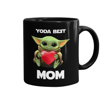 Yoda Best mom, Mug black, ceramic, 330ml