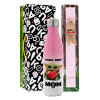 Easter Set, Metallic pink/white (Stainless steel) thermos, double-walled, 500ml & aromatic flat Easter candle (30cm) (PINK)