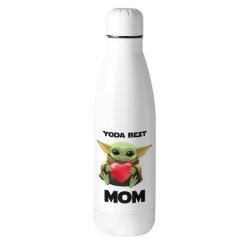Yoda Best mom, Μεταλλικό παγούρι θερμός (Stainless steel), 500ml
